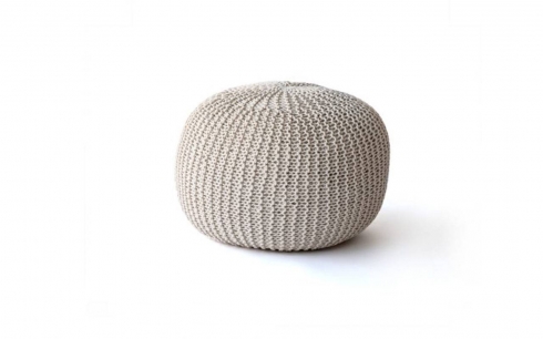 papazois.gr | HotelDeco | KNIT OVAL POUF-TZ |  | 1272-1017