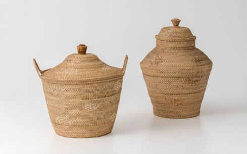 papazois.gr | HotelDeco | JASMINE NATURAL BASKET-BGL |  | 1272-1146