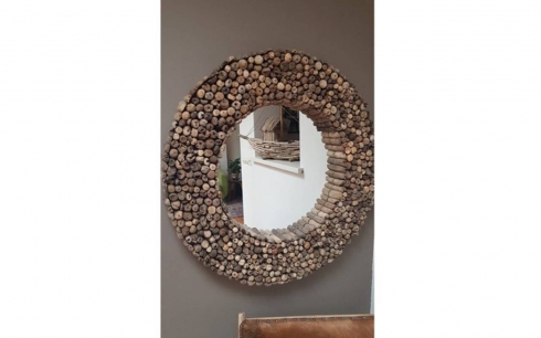 papazois.gr | HotelDeco | ROUND WALL MIRROR-TB |  | 1272-1196