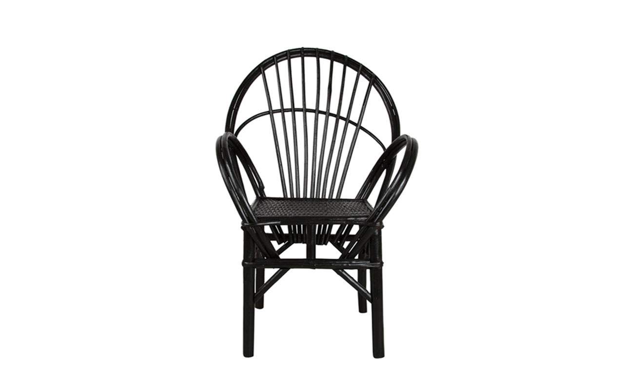 papazois.gr | HotelDeco | ESSAOUIRA CHAIR BLACK STRAIGHT-HH |  | 1272-246