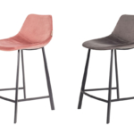 papazois.gr | HotelDeco | FRANKY VELVET COUNTER STOOL-DB |  | 1272-345
