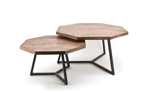 papazois.gr | HotelDeco | OCTAGON SET OF 2-BB |  | 1272-536