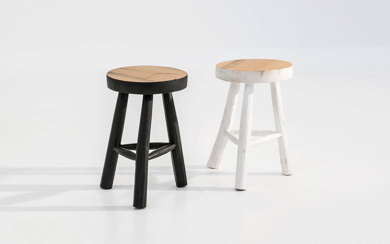 papazois.gr | HotelDeco | WOOD STOOL-TZ |  | 1272-744