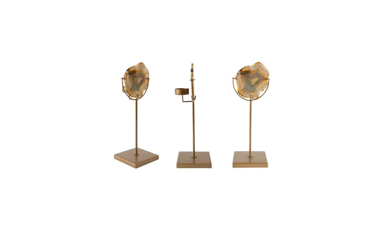 papazois.gr | HotelDeco | GEM CANDLE HOLDER-DB |  | 1272-809